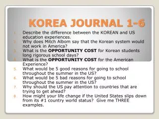 KOREA JOURNAL 1-6