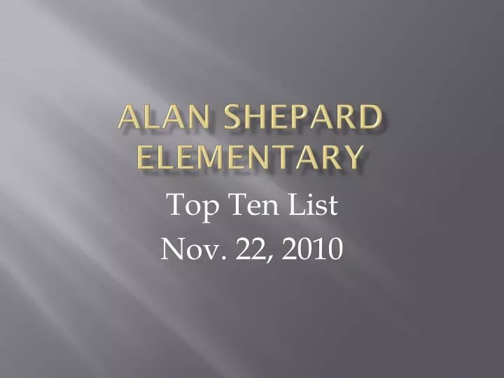 alan shepard elementary