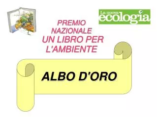 premio nazionale un libro per l ambiente