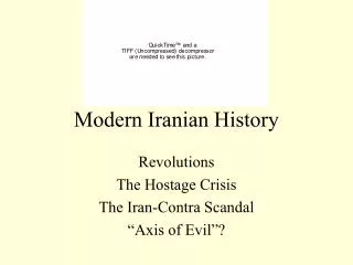Modern Iranian History