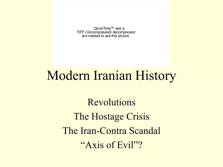 modern iranian history