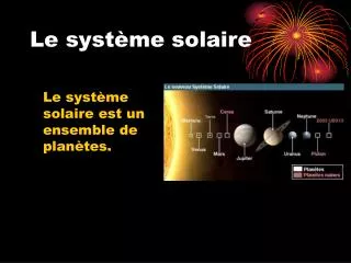 le syst me solaire