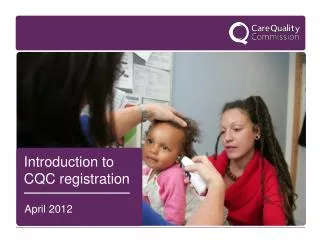 Introduction to CQC registration