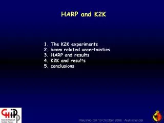 HARP and K2K
