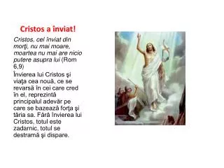 cristos a nviat