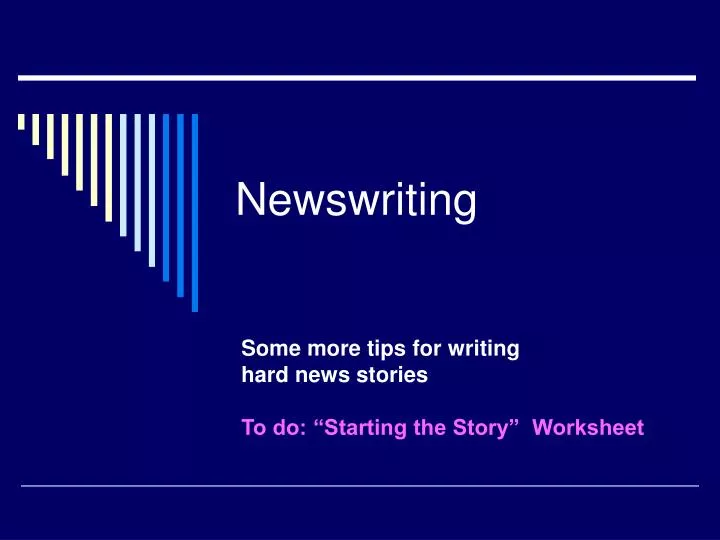 newswriting