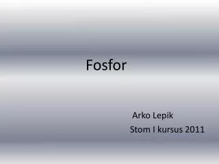 fosfor