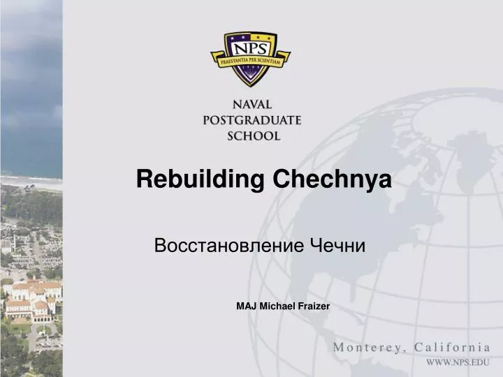 rebuilding chechnya