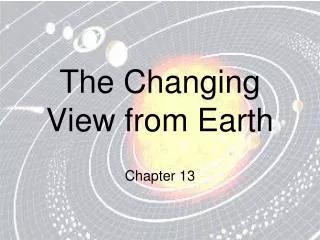 The Changing View from Earth