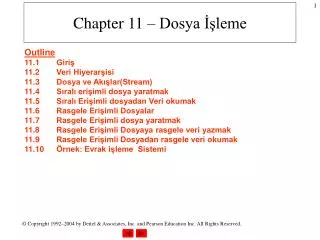 chapter 11 dosya leme