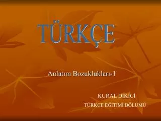 anlat m bozukluklar 1