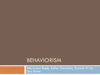 BEHAVIORISM