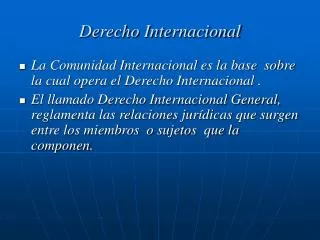 derecho internacional