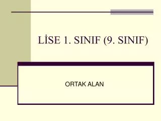 l se 1 sinif 9 sinif