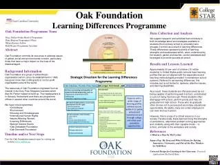 Oak Foundation Learning Differences Programme