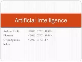 artificial intelligence