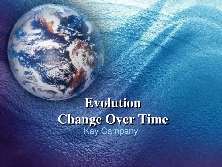 evolution change over time