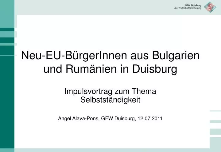 neu eu b rgerinnen aus bulgarien und rum nien in duisburg