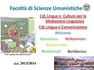 facolt di scienze umanistiche