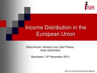 Income Distribution in the European Union
