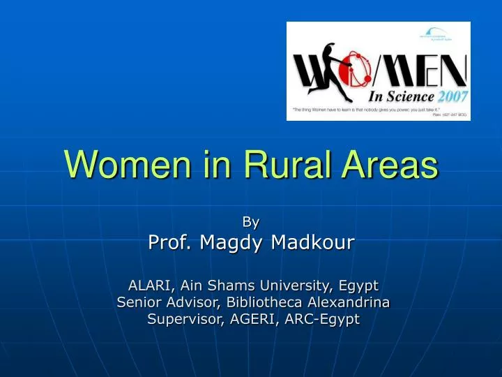 women in rural areas