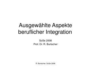 ausgew hlte aspekte beruflicher integration