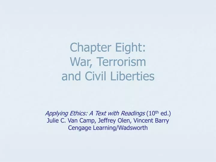 chapter eight war terrorism and civil liberties