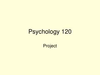 Psychology 120