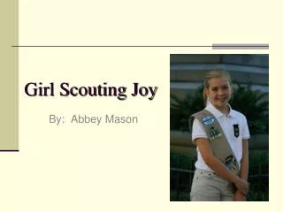 Girl Scouting Joy