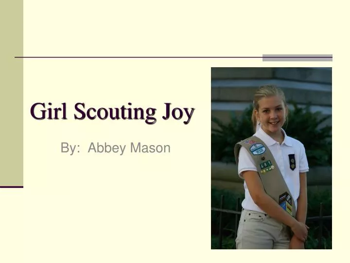 girl scouting joy