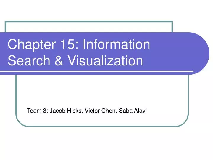 chapter 15 information search visualization
