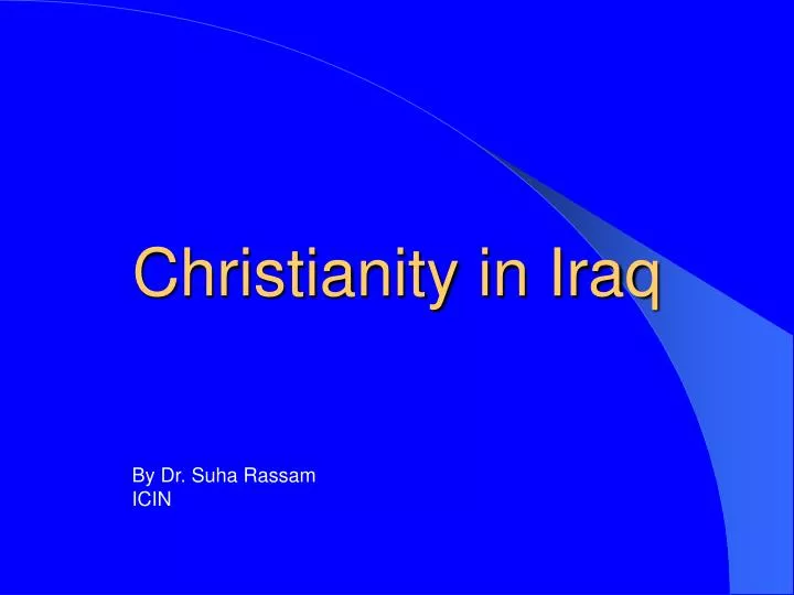 christianity in iraq