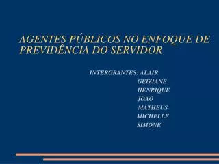 agentes p blicos no enfoque de previd ncia do servidor