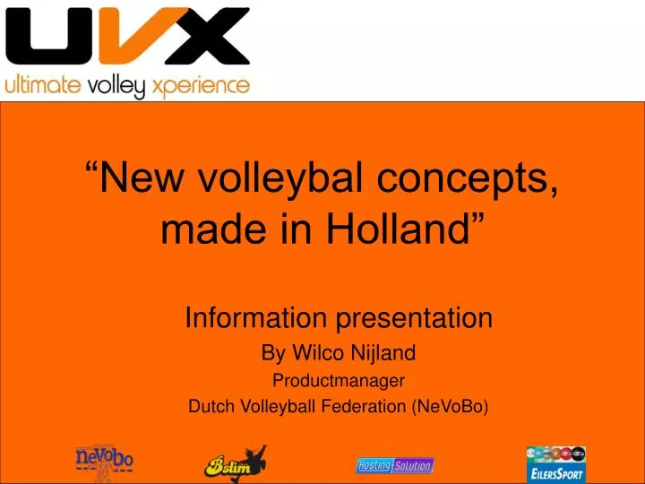 new volleybal concepts made in holland