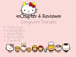 chapter 4 review congruent triangles