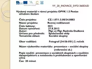 vy 20 inovace svf21360dud