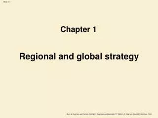 Regional and global strategy