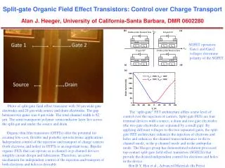 SGFET operation: Gate1 and Gate2 voltages determine polarity of the SGFET.