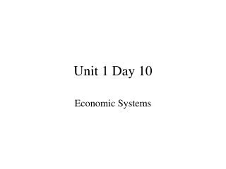 Unit 1 Day 10