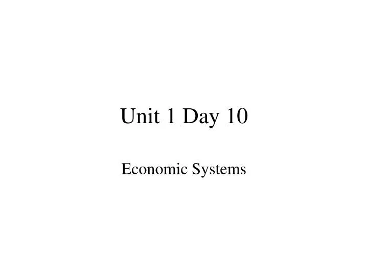 unit 1 day 10