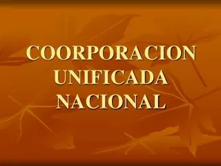 coorporacion unificada nacional