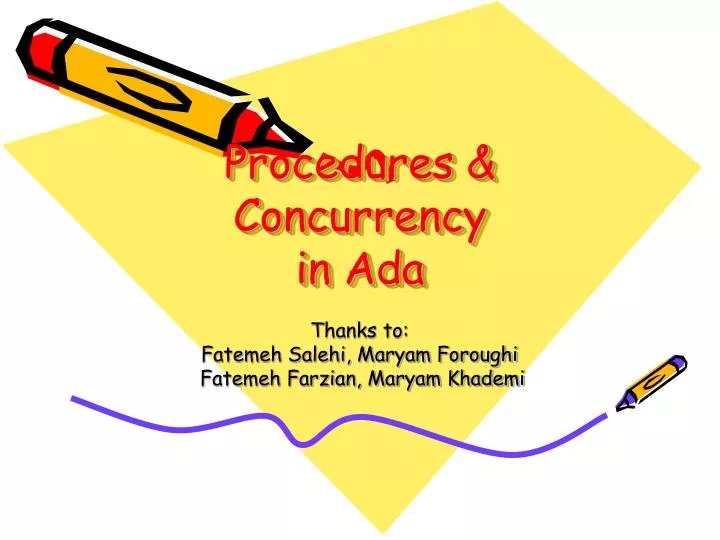 procedures concurrency in ada