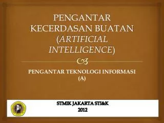 pengantar kecerdasan buatan artificial intelligence