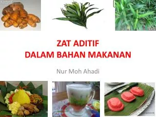 zat aditif dalam bahan makanan
