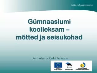 g mnaasiumi koolieksam m tted ja seisukohad