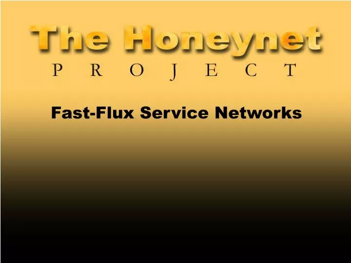 fast flux service networks