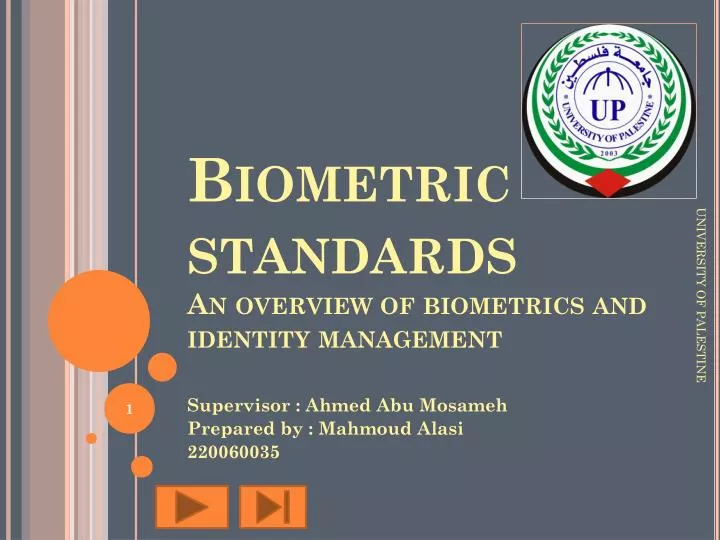 biometric standards an overview of biometrics and identity management