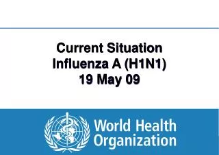 Current Situation Influenza A (H1N1) 19 May 09
