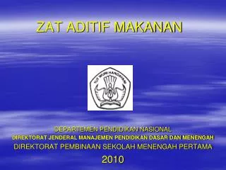 zat aditif makanan
