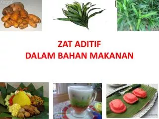 zat aditif dalam bahan makanan